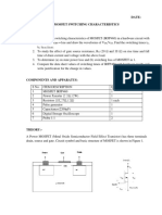 1.characteristics of MOSFET