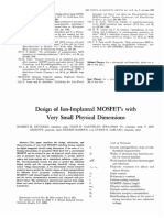 Dennard - Design of Ion-Implanted MOSFETs With Very Small Physical Dimensions (IEEE 1974)