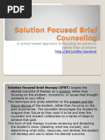 Solution Focused Brief Counseling