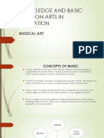 4.0 Knowledge and Basic Skills On Aie - Musical Arts