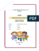 Plan Del Buen Inicio Del Año Escolar 2016