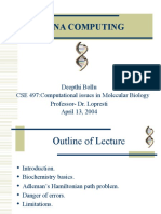 Dna Computing: Deepthi Bollu CSE 497:computational Issues in Molecular Biology Professor-Dr. Lopresti April 13, 2004