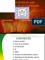 Application of Ann Controller in A Dstatcom