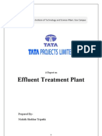 Effluent Treatment Plant: Prepared By-Nishith Shekhar Tripathi