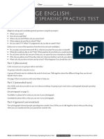 Cambridge English:: Preliminary Speaking PR Actice Test