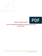 Module 1: History of Fuels Lecture 6: Fundamental Definitions, Properties and Various Measurements