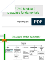 MIS 710 Module 0 Database Fundamentals: Arijit Sengupta