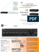 A-2000 SERIES Mixer Power Amplifiers