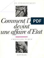 (Repères Pédagogiques) Christian Nique-Comment L'école Devint Une Affaire D'état, 1815-1840-Nathan PDF