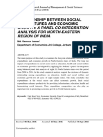 Relationship Between Social Expenditures and Economic Growth: A Panel Cointegration Analysis