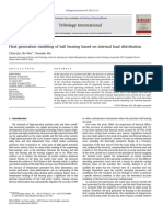 Heat Generation Modeling of Ball Bearing Based On Internal Load Distribution