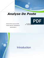 Fiche de Poste