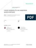 Failure Analysis of A Car Suspension System Ball Joint