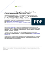 Cystic Endometrial Hyperplasia and Pyometra in Three Captive African Hunting Dogs (Lycaon Pictus)