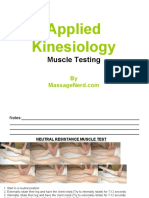 Applied Kinesiology: Muscle Testing