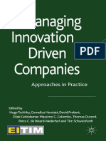 Managing Innovation Driven Companies - Hugo Tschirky, Massimo Colombo