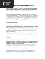 Análisis Según Las Cinco Fuerzas de Porter