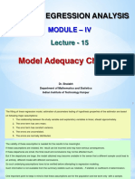 Linear Regression Analysis: Module - Iv