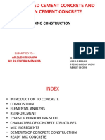 Reinforced Cement Concrete and Plain Cement Concrete: Building Construction