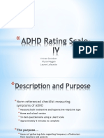 AppMeth, ADHD Rating Scale-IV