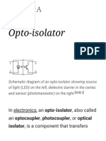 Opto-Isolator: in Electronics, An Opto-Isolator, Also Called An Optocoupler, Photocoupler, or Optical