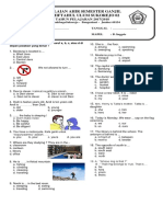 Soal UAS Bahasa Inggris Kelas 6 Semester 1