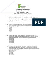 Lista de Exercicios 1 - Corrente e Tensao