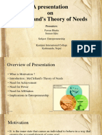 McClelland's Theory of Needs - PWN