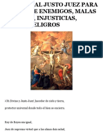 Oracion Al Justo Juez para Librar de Enemigos, Malas Lenguas, Injusticias, Daños, Peligros