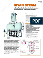 Bryan Steam: Separable Tank Tray Type Boiler Feedwater Deaerators