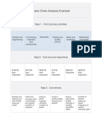 Value Chain Analysis Example