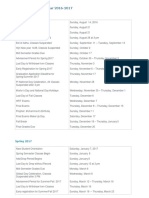 2016-2017 Narrative Calendar