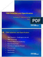 TBM Selection and Specification