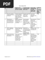 Risk Register Sample