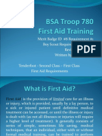 Boy Scout First Aid Merit Badge Training