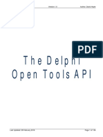 The Delphi IDE Open Tools API Version 1.0