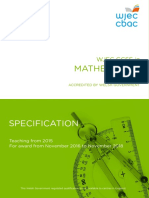 WJEC GCSE Mathematics Specification