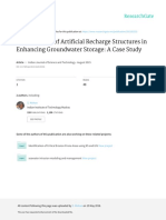 Effectiveness of Artificial Recharge Structures in