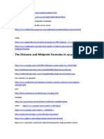 The Distance and Midpoint Formulas in Xy-Plane