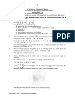 NPTEL Course Offered by IIT Madras Computer Methods of Analysis of Offshore Structures Assignment - 0