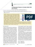 Modeling Transport of Chemotactic Bacteria in Granular Media With Distributed Contaminant Sources