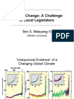 Climate Change: A Challenge To Local Legislators: Ben S. Malayang III