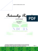 MCB Internship Report