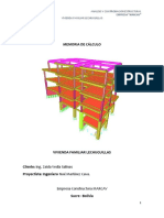 Memoria de Cálculo Vivienda 
