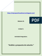 Modulo 20 Prepa en Linea - M20S3 Analisis y Propuesta de Solución