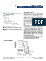 32-Mbit (2 M × 16 / 4 M × 8) Static RAM: Features Functional Description