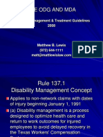 Matt Lewis Law Dallas Texas - Disability Management & Treatment Guidelines