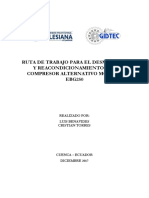 Desmontaje y Reacondicionamiento Del Compresor Alternativo Modelo Ebg250