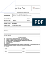 Supplier Document Cover Page: Greater Enfield Subsea EPCI