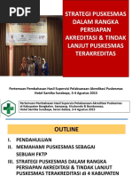 Strategi Puskemas DLM Persiapan Akreditasi Puskesmas & TL Pusk Terakreditasi, 4 Agust 2015